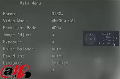 تنظیمات دوربین مدار بسته HDCVI داهوا از طریق منوی OSD