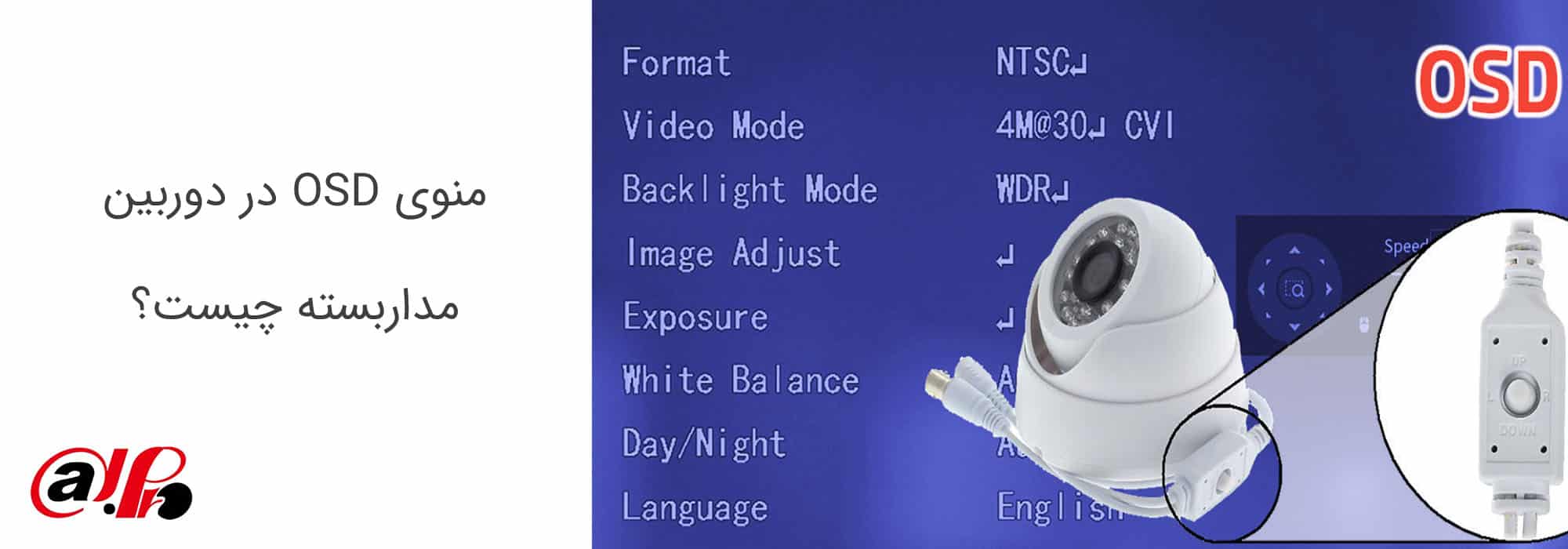 منوی OSD در دوربین مداربسته چیست؟
